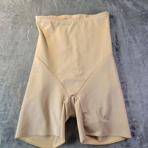 Cupid 2XL Beige High‎ Waist Body Shaper Shorts Smoothing Tummy Control slim vibe